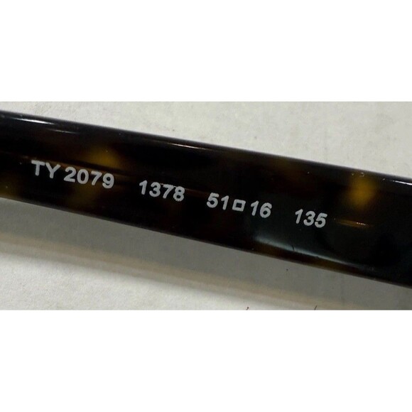 TORY BURCH TY 2079 1378 51-16 135 Eyeglasses, Dolce& Gabbana Case, Pouch & Cloth - Picture 5 of 16